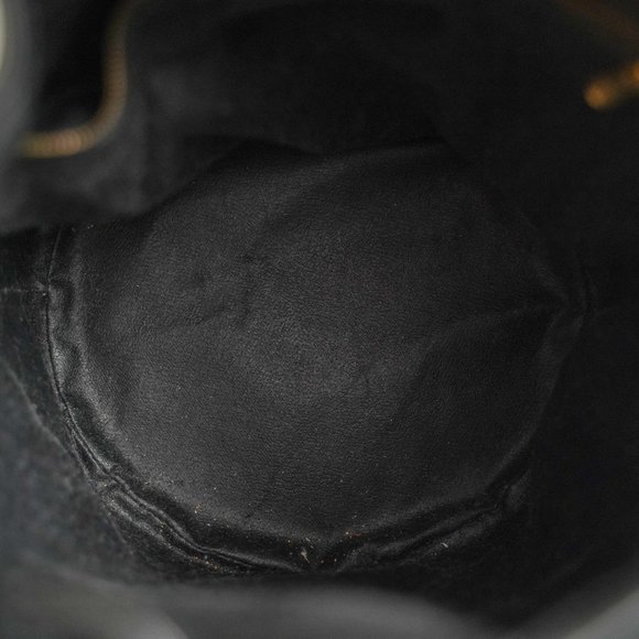 VINTAGE MCM Monogram Black Bucket Bag Drawstring Crossbody Purse - Picture 10 of 15